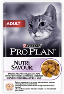 PRO PLAN® NUTRISAVOUR® Adult для взрослых кошек С ИНДЕЙКОЙ