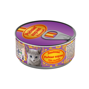 Консервы для кошек «Родные корма знатные с потрошками» 
