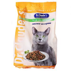 КОРМ ДЛЯ КОШЕК DR.CLAUDER'S МЯСНОЕ АССОРТИ СУХ.