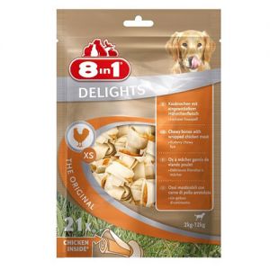 8 IN 1 DELIGHTS XS КОСТОЧКИ ДЛЯ МЕЛКИХ ПОРОД 7,5СМ (21ШТ.УП)