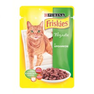 КОРМ ДЛЯ КОШЕК FRISKIES КУСОЧКИ В ПОДЛИВЕ КРОЛИК КОНС.